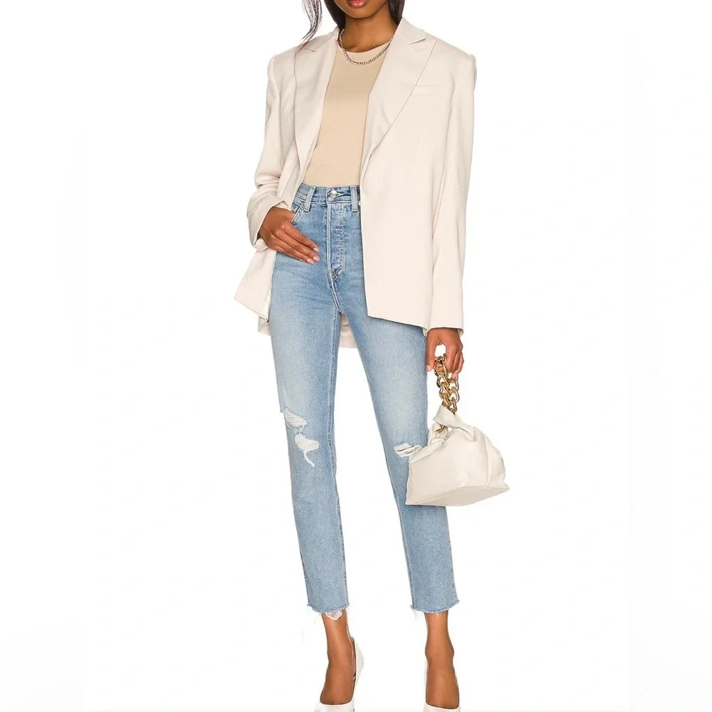 Grlfrnd The Piper Super High Rise Stretch Slim Crop in La Jolla - Picture 13 of 13